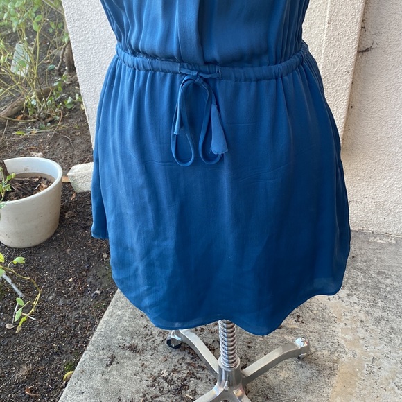 Babaton Aritzia 100% silk beautiful sleeveless lined dress w/ drawstring waist. - Picture 4 of 13